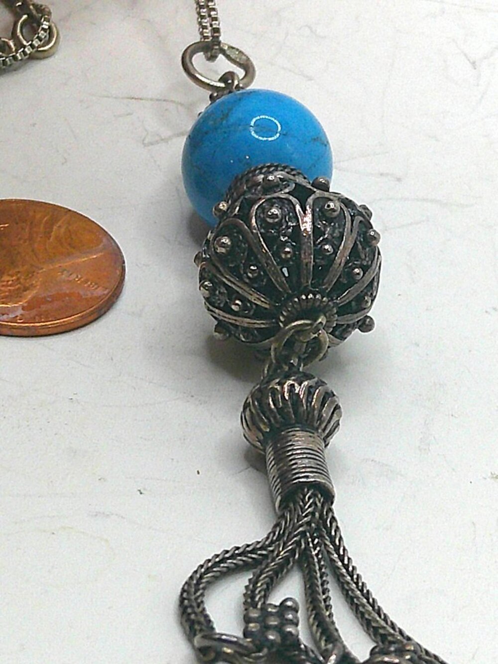 Blue Bead Necklace